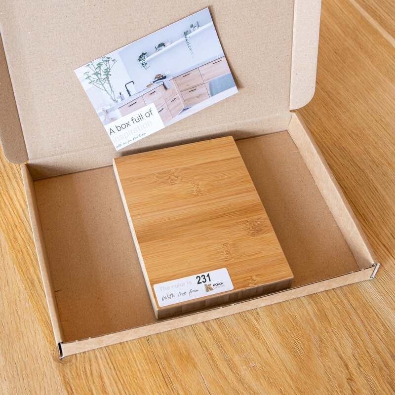 Proefplankje Bamboe Plain Pressed 231 