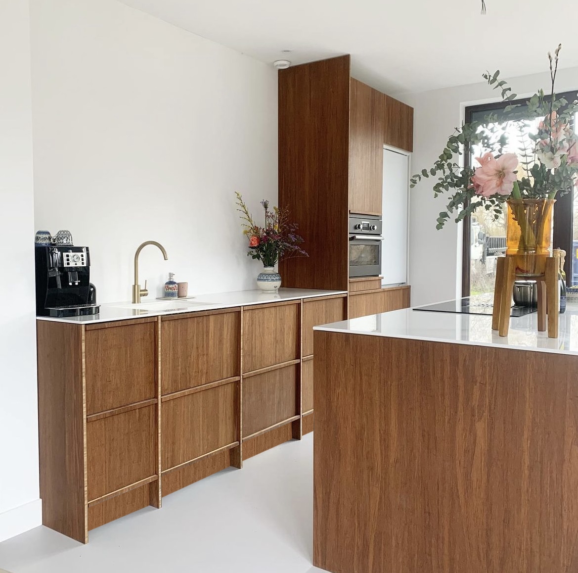 Bambus-Küchen - bamboe_density_met_houten_latjes