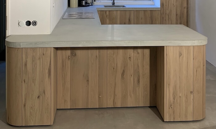 Kitchen island with round corners - eikenkeukenmetrondehoeken Kitchen island with round corners - eikenkeukenmetrondehoeken